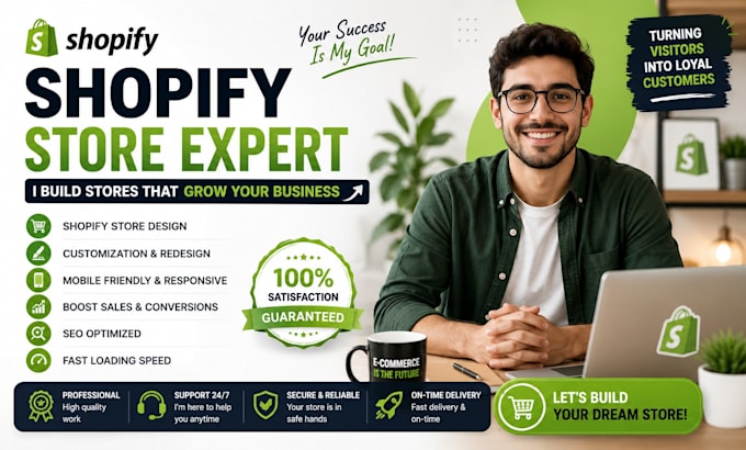 develop shopify store design redesign shopify store