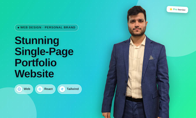 create a stunning single page portfolio website from your resume