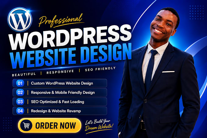 create or redesign your wordpress blog and landing page