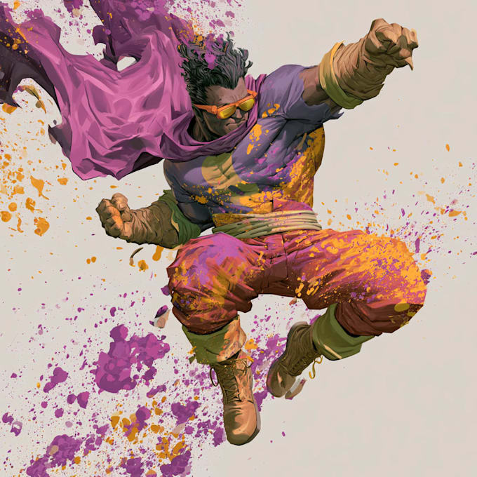 do superhero character for comics