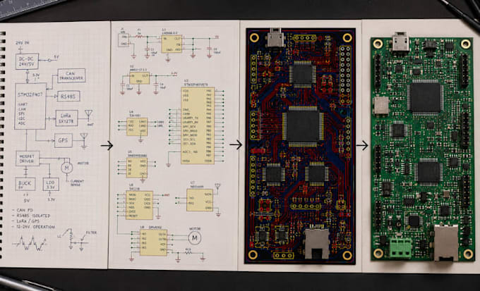 design esp32 stm32 raspberry pi rf iot embedded system and custom pcb hardware