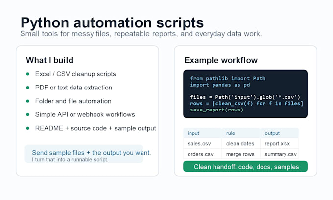 automate excel CSV PDF tasks with python