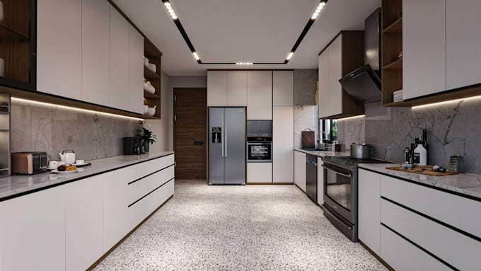 create 3d kitchen, bathroom, cabinet, and bedrooms using 2020 design software