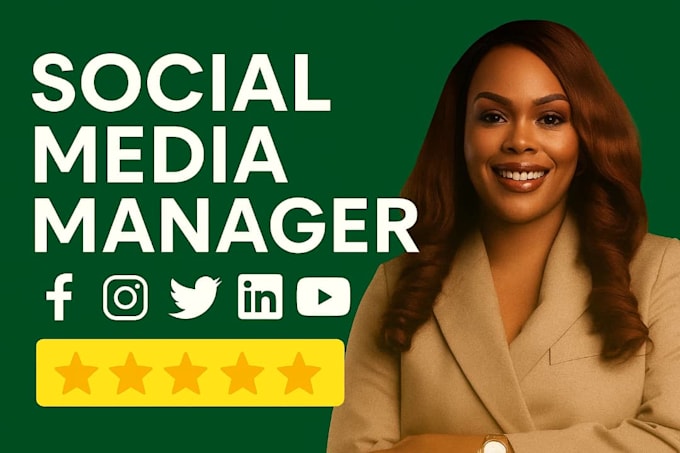 be your social media manager social media marketing manager