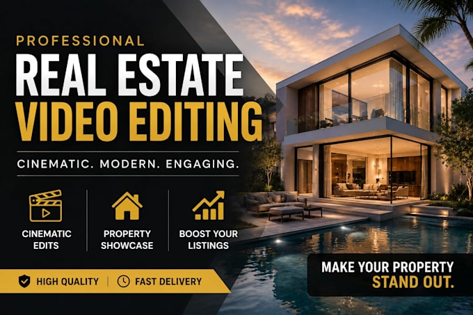 create premium real estate video edits for agents
