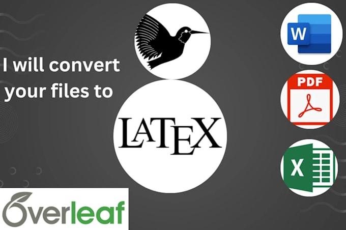 convert any document into latex or overleaf
