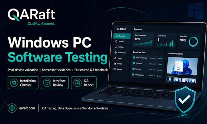 test your windows software on real pcs and provide QA feedback