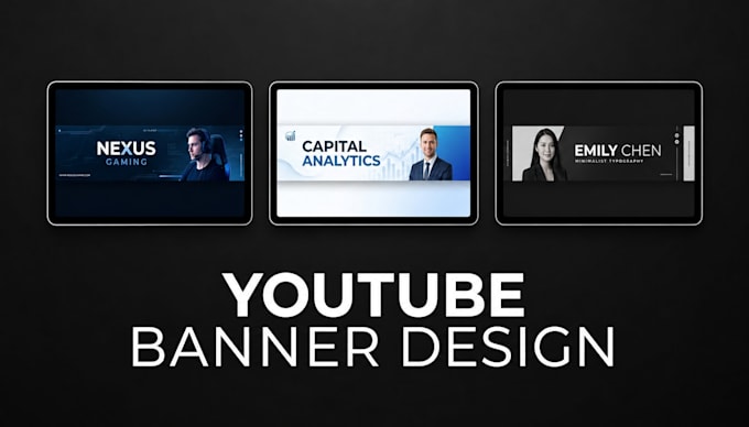 design professional youtube banner channel art and cover