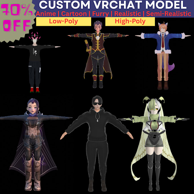optimize, fix, or custom build your vrchat avatar for PC and quest