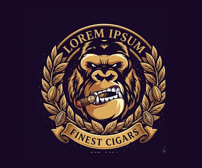 design high quality export gorilla head logo design with fastest delivery