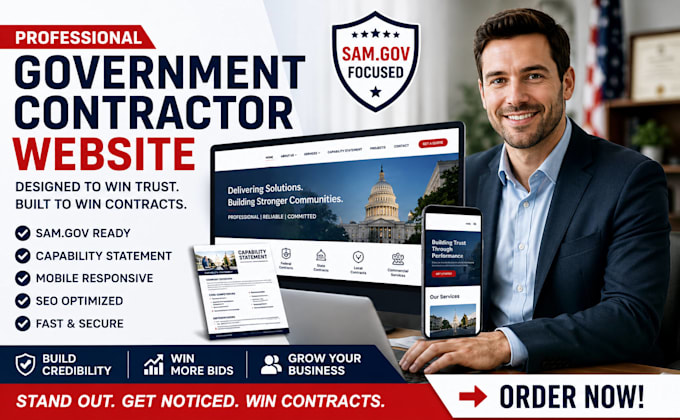 design government contract website,sam gov website capability statement website