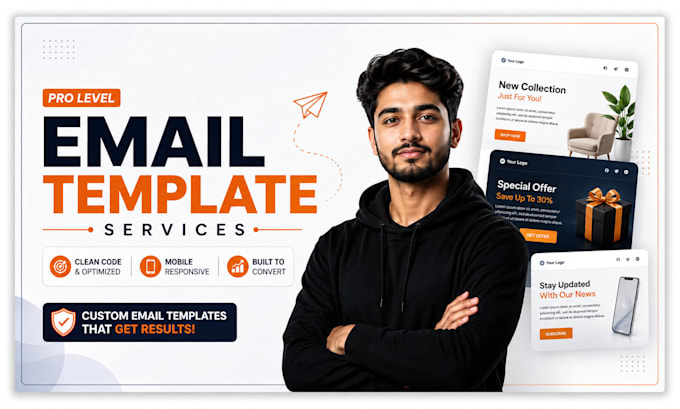 code figma, PSD, xd to responsive HTML email template