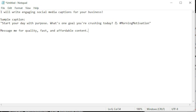 write social media posts and captions