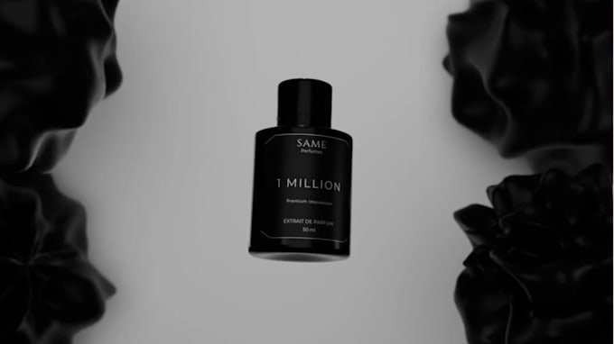 create luxury 3d perfume commercials and product animations