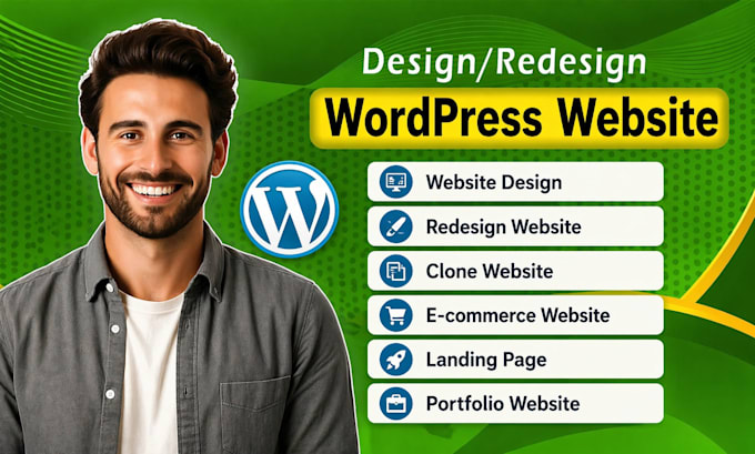 design wordpress website, website development as a wordpress developer