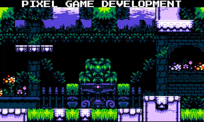 develop pixel rpg game, unity pixel game, retro game, pixel platformer, mmorpg