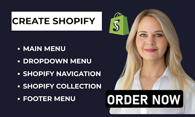 setup add fix shopify collection shopify navigation shopify menu dropdown menu