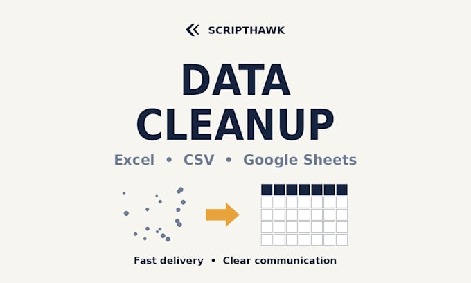 clean and organize your excel or csv data