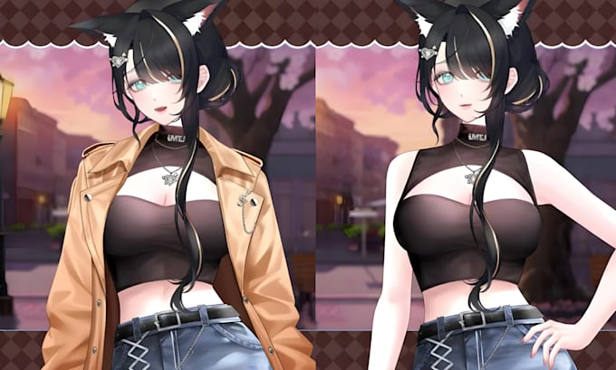 design and rig vtuber model, vtuber rigging, 2d vtuber, vtuber, live2d model