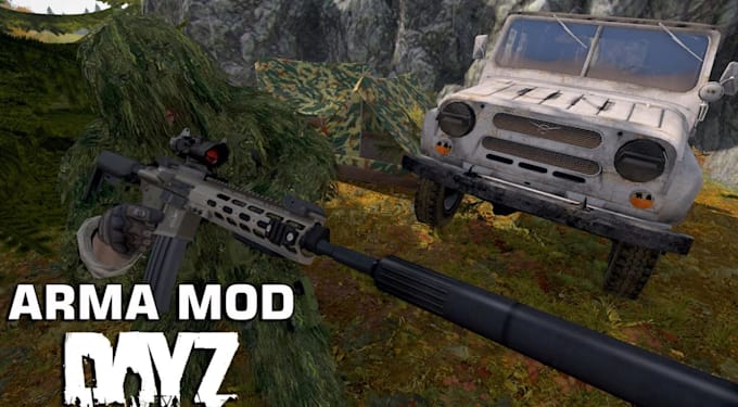make any arma 3 mod, skyrim mod, dayz mod with custom textures, 3d game assets
