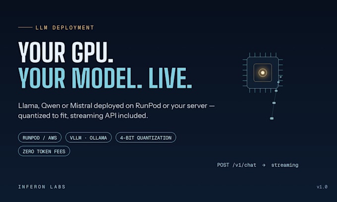 deploy open source llm on runpod or your GPU server with fastapi