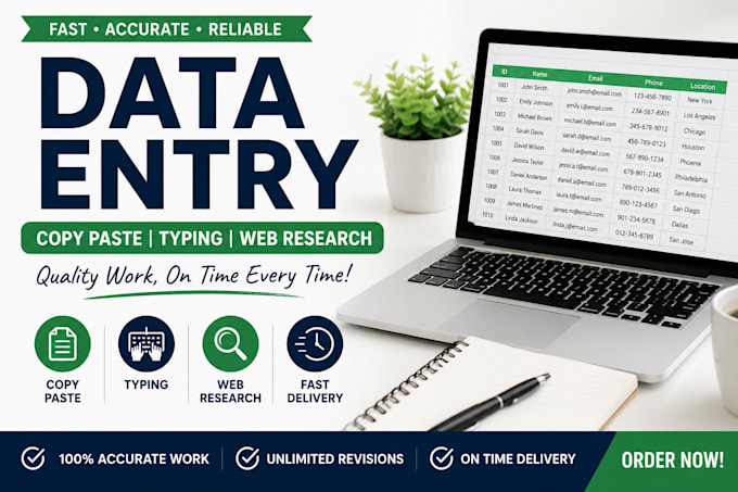 do data entry, copy paste, and typing work