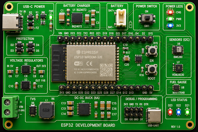 design pcb, layout and circuit schematics with kicad