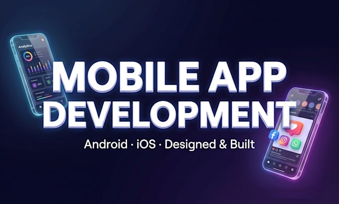 develop a mobile app for ios and android with stunning ui design