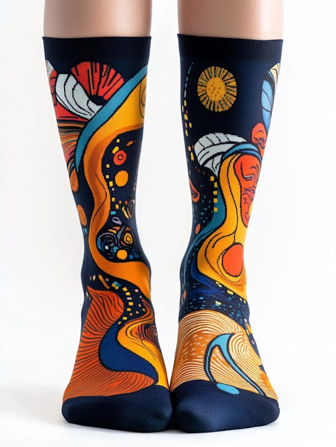 make a custom and pattern socks design