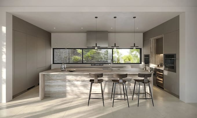 create 3d interior visualization in 3ds max and corona