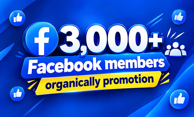 promote your facebook group with 3,000 members