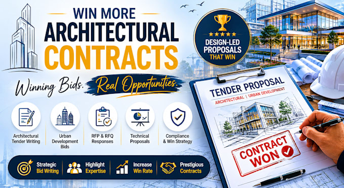 write winning architectural tender, bid proposal and urban development contracts
