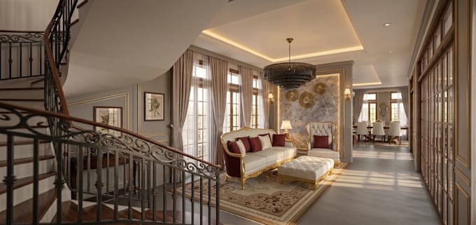 create architectural and interior 3d models and renders
