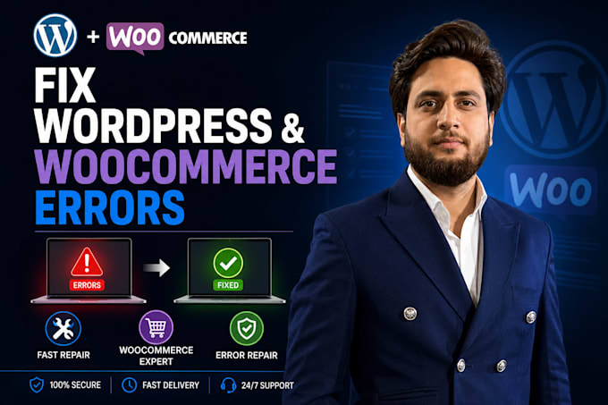 fix errors and repair your wordpress woocommerce website