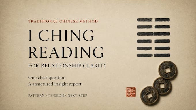 give you an I ching reading for one clear relationship question