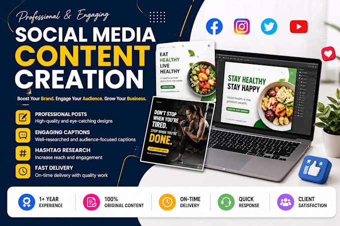 do social media setup optimization and managment
