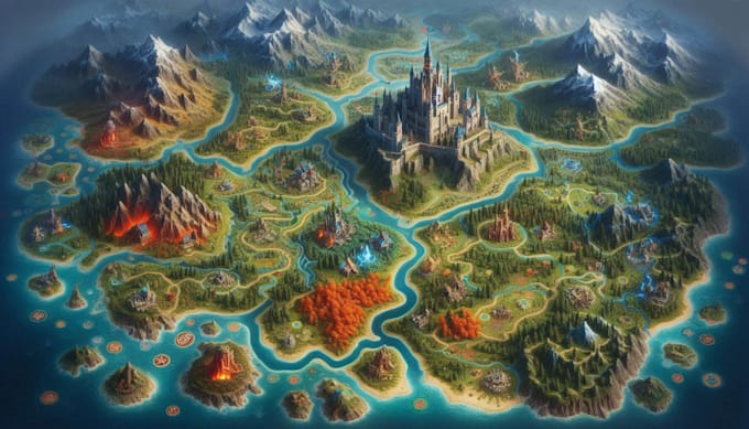 illustrate fantasy map design custom rpg maps dnd world battle maps