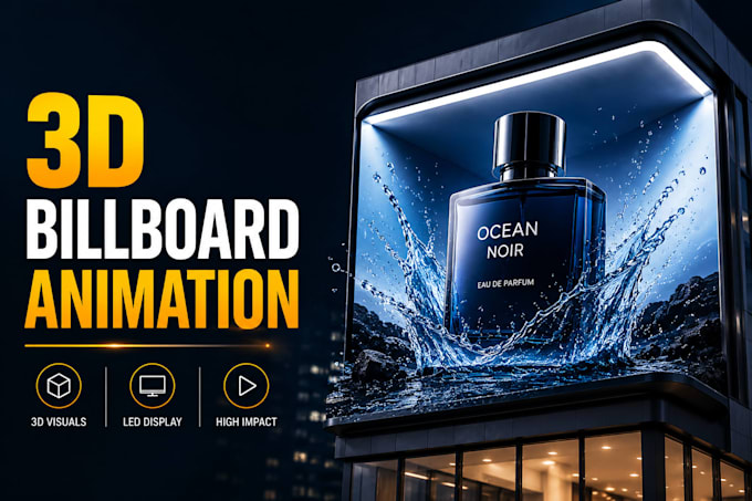 create stunning 3d anamorphic billboard animation for led screens