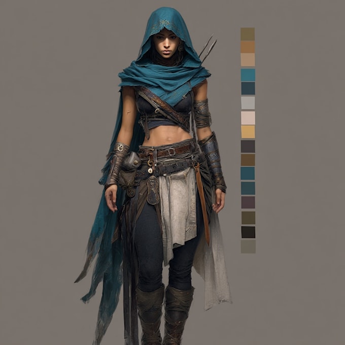 develop character design and concept art for your game