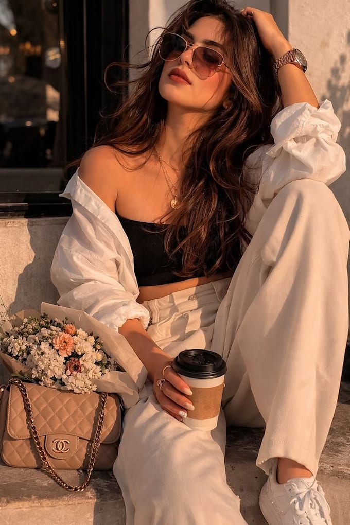 be create realistic fashion photo model image