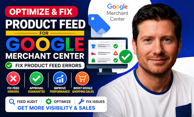 optimize product feed for google merchant  center, fix product feed errors