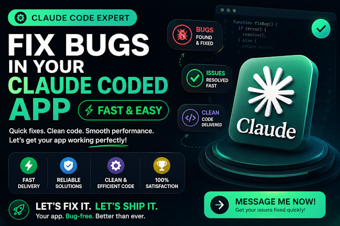 fix bugs in your claude coded app fast and easy