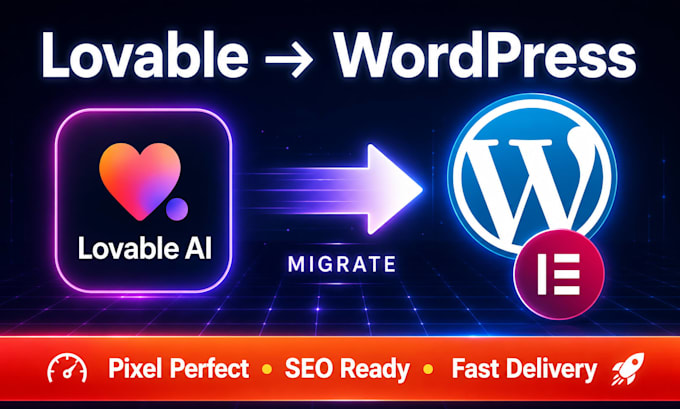 migrate lovable ai website to editable wordpress website