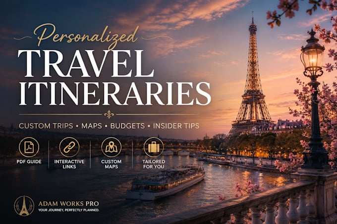 create a custom travel plan and itinerary for your trip