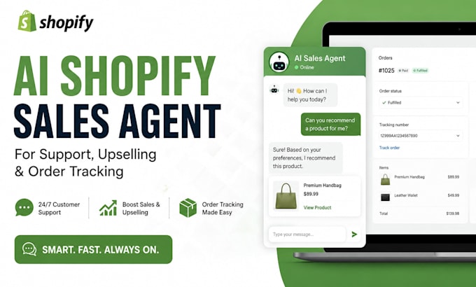 create an ai shopify sales agent for support upselling