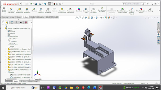 do cad design using solidworks