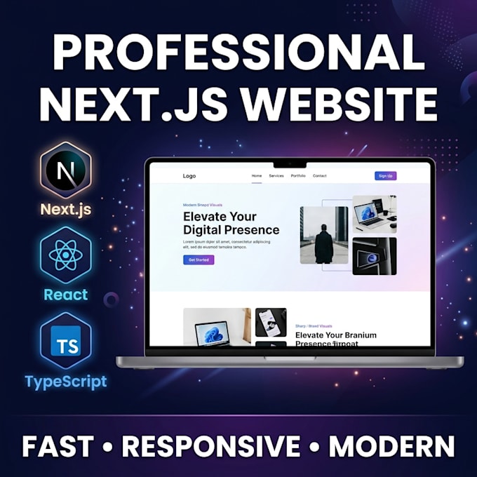 build a professional nextjs website