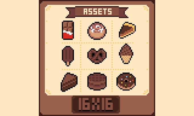 create custom pixel art items and game assets