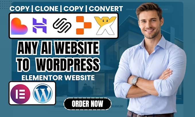 copy, clone, convert lovable, hostinger ai replit wix or ai website to wordpress