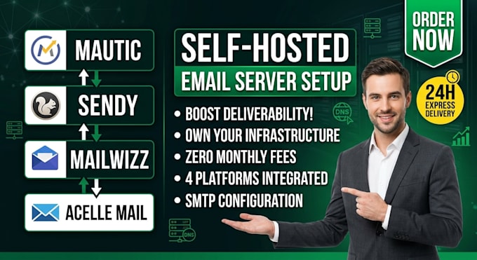 setup mautic email server sendy smtp mailwizz acelle integration email campaign